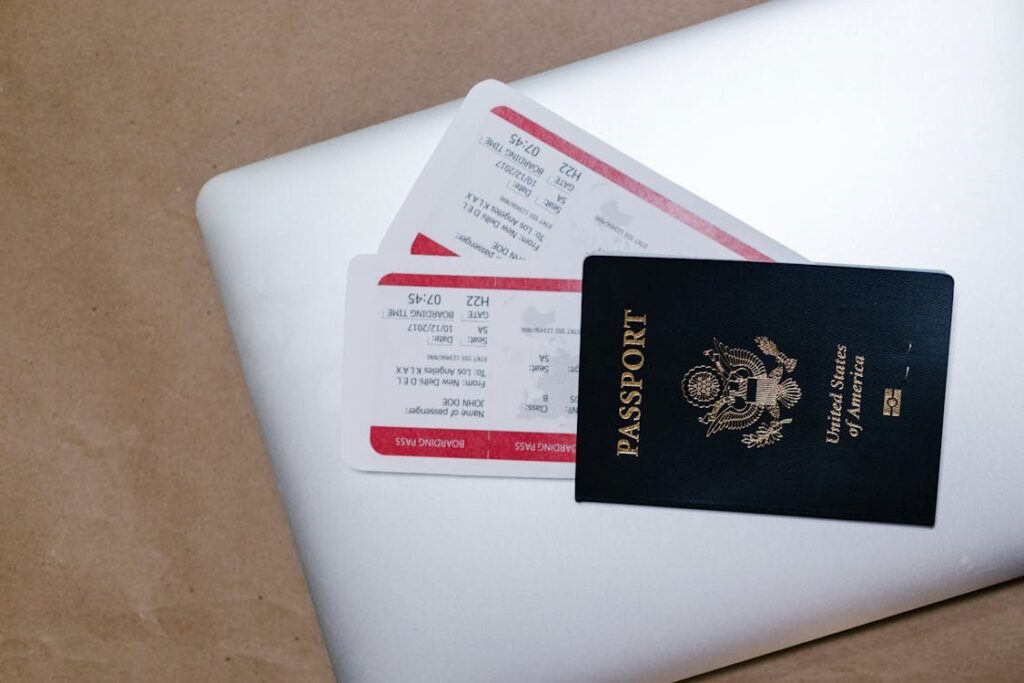 Close-Up Shot of a Passport