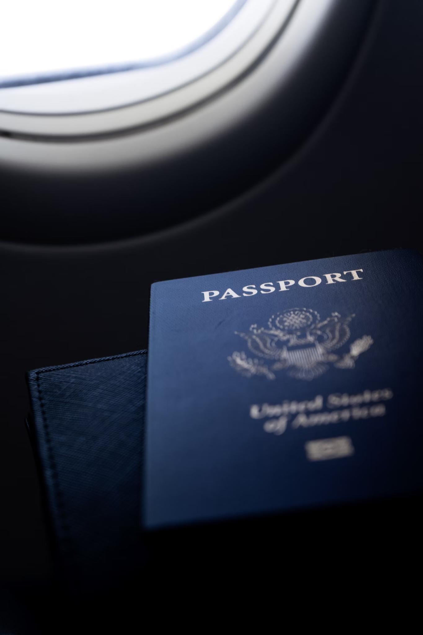 A close-up of a passport 