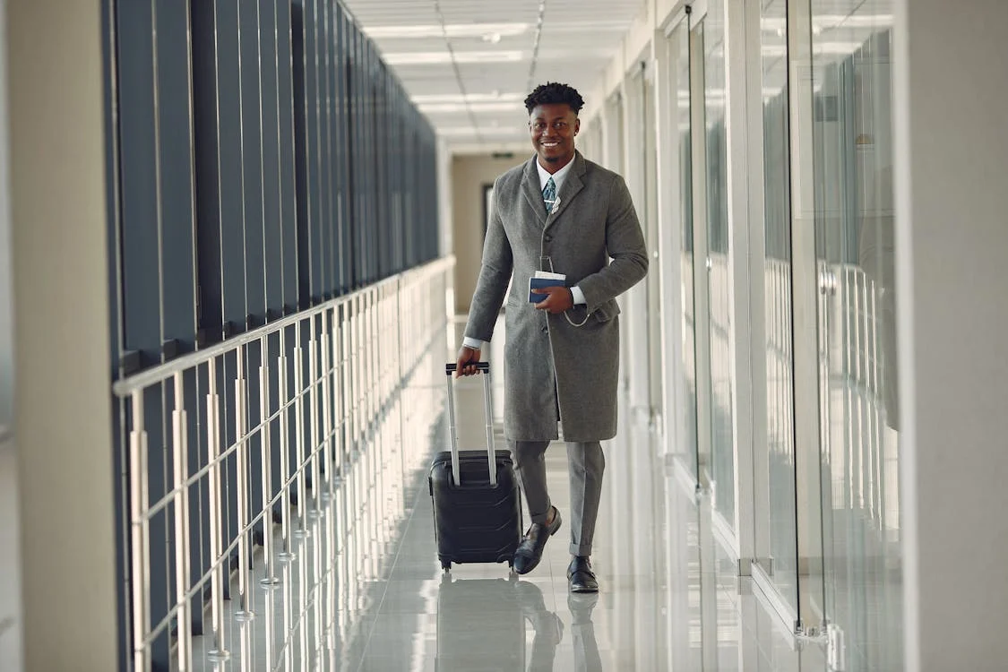 A man at the airport 
